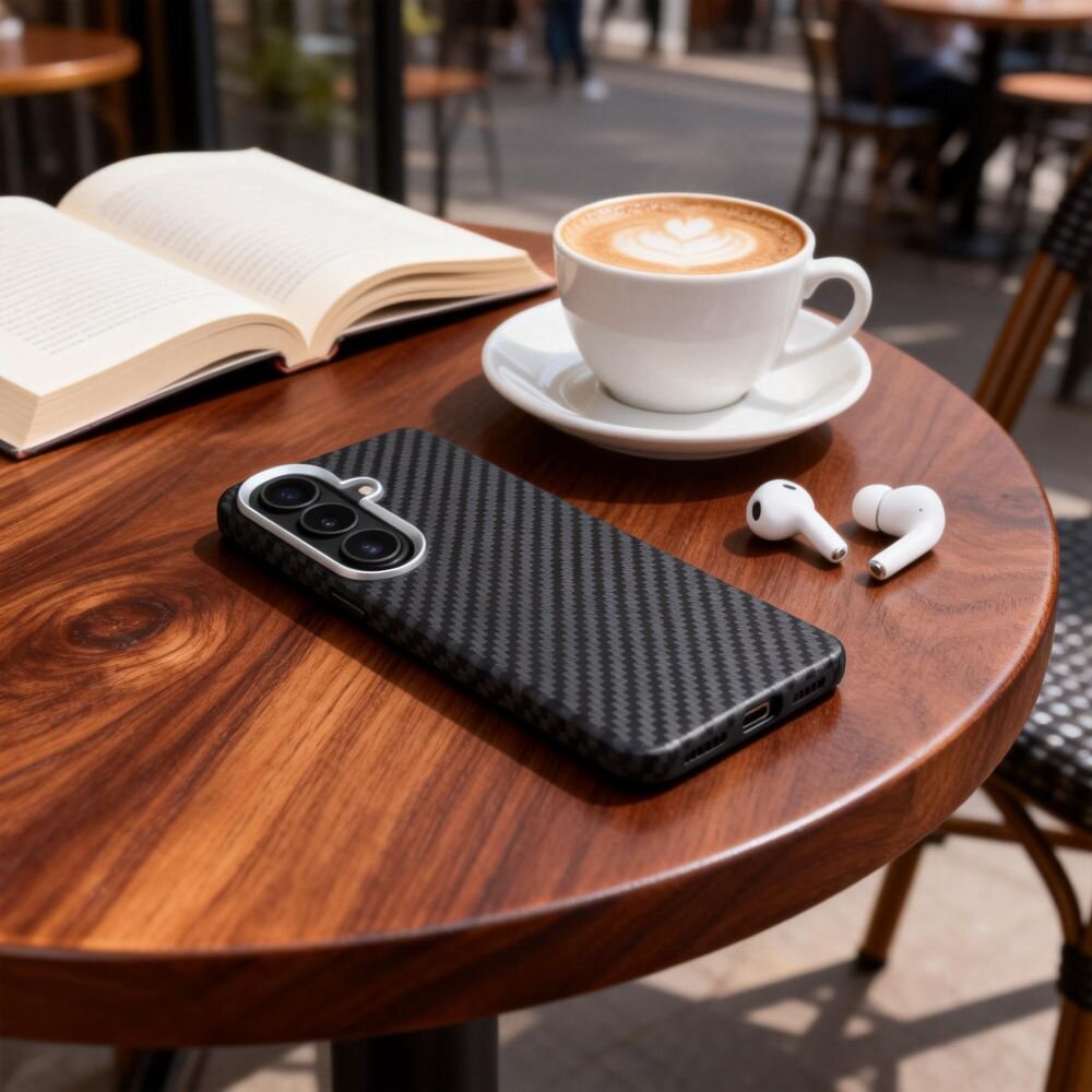 Samsung Galaxy S26 Tech-Protect Ion Carbon MagSafe dėklas – juodas ir sidabrinis 4 Samsung Galaxy S26 Tech-Protect Ion Carbon MagSafe dėklas – juodas ir sidabrinis 4