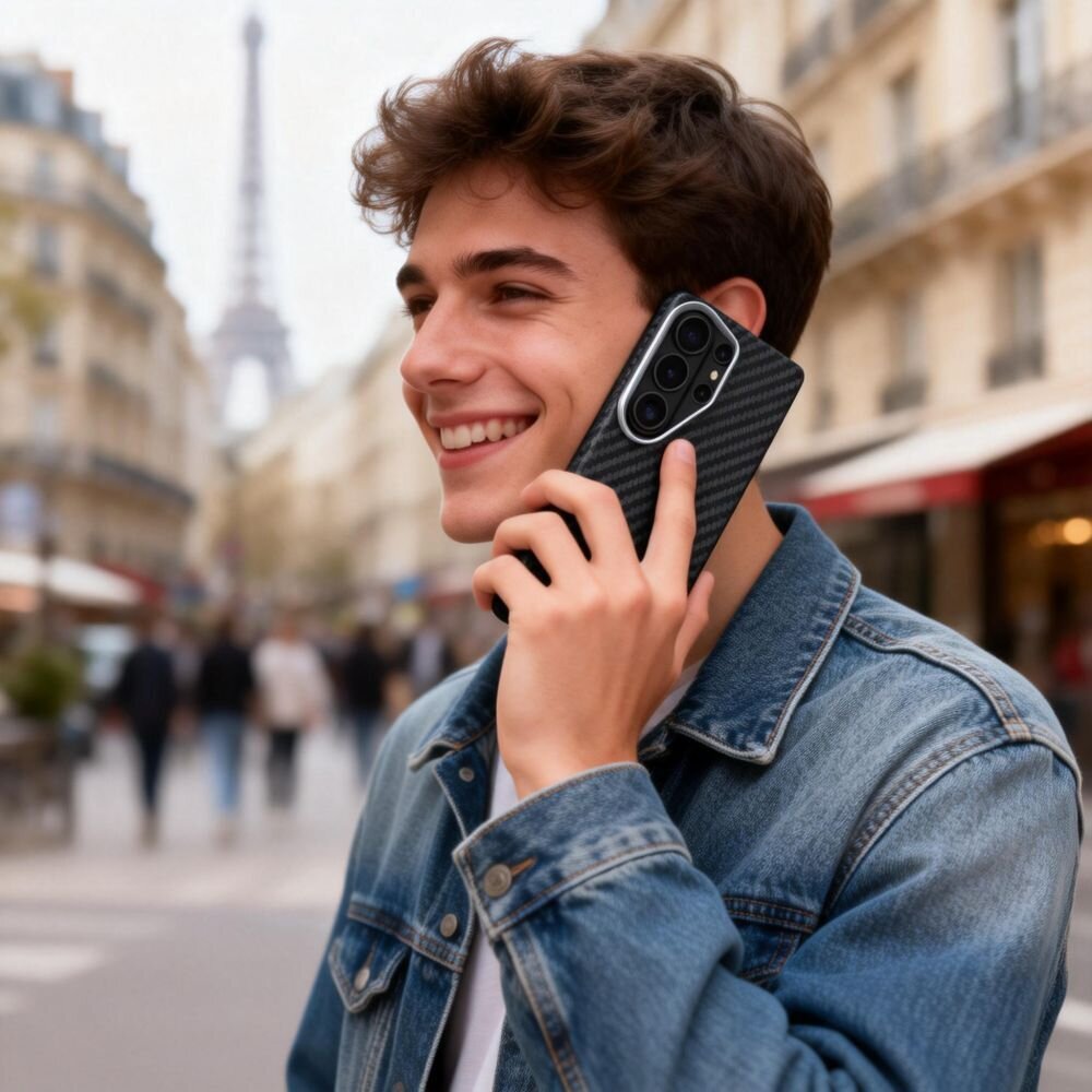 Samsung Galaxy S26 Ultra Tech-Protect Ion Carbon MagSafe dėklas – juodas ir sidabrinis 7 Samsung Galaxy S26 Ultra Tech-Protect Ion Carbon MagSafe dėklas – juodas ir sidabrinis 7