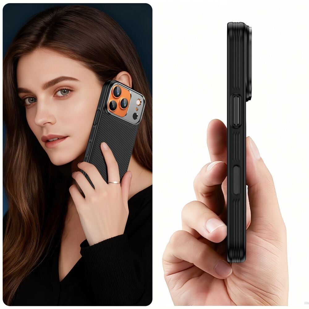 iPhone 17 Pro Max Tech-Protect Kevlar Aramid MagSafe dėklas – juodas 5