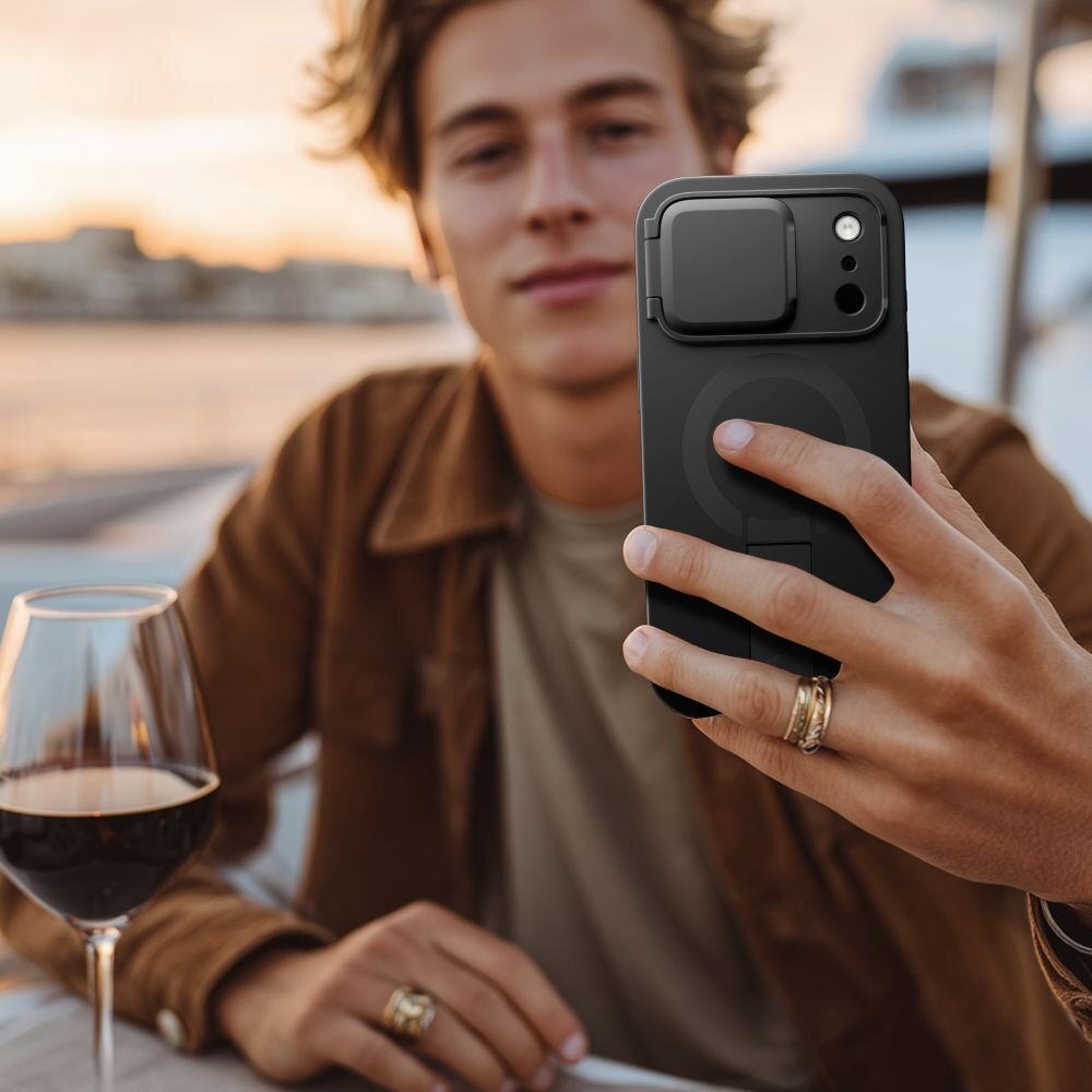 iPhone 17 Pro Max dėklas Tech-Protect Kevlar Aura su MagSafe – juodas 7 iPhone 17 Pro Max dėklas Tech-Protect Kevlar Aura su MagSafe – juodas 7