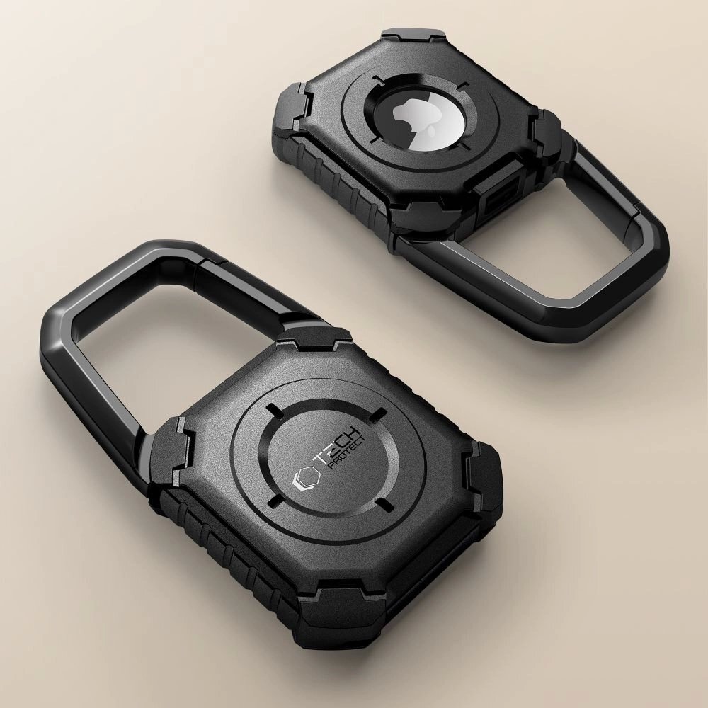 Apple AirTag 1/2 dėklas Tech-Protect Kevlar – juodas 1
