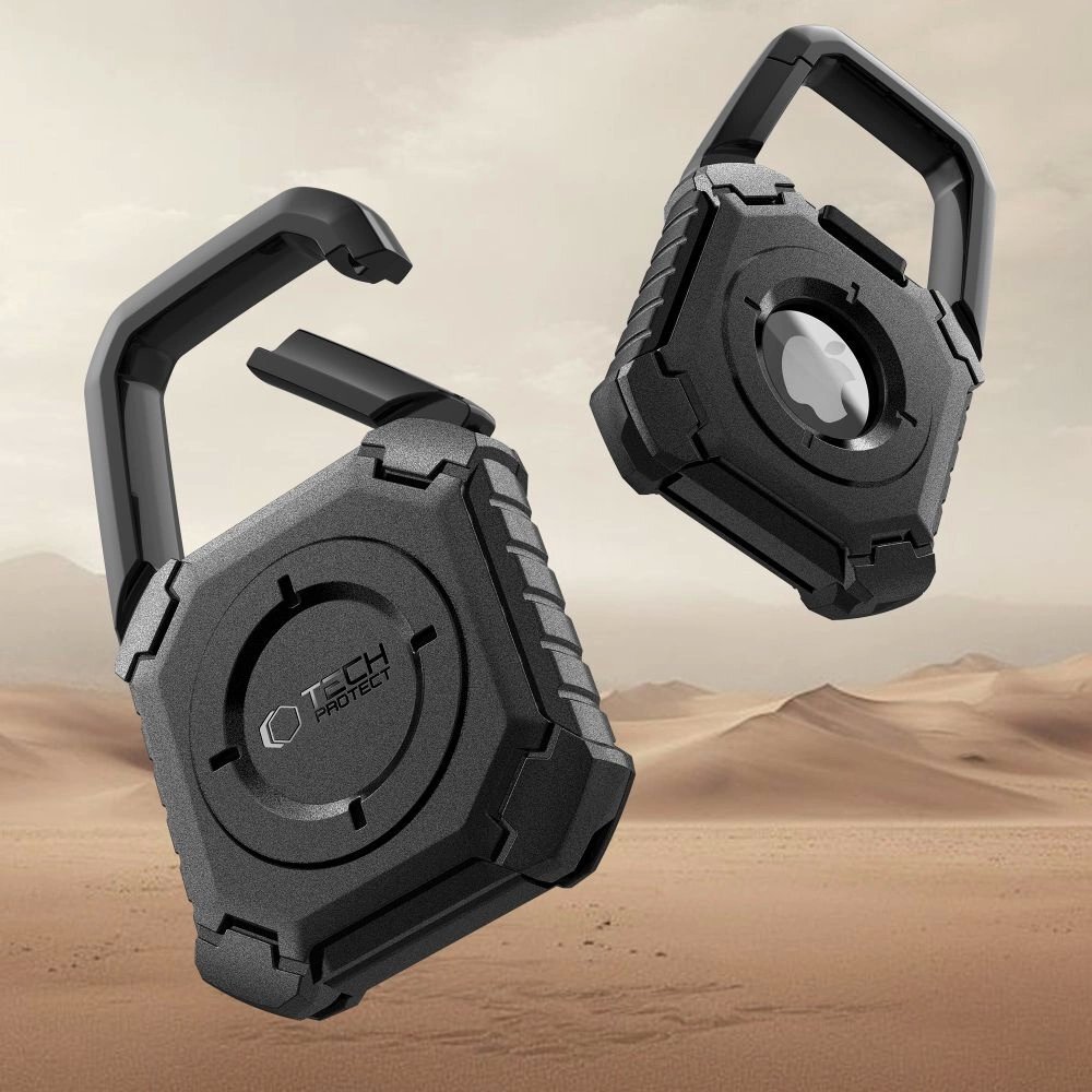 Apple AirTag 1/2 dėklas Tech-Protect Kevlar – juodas 7