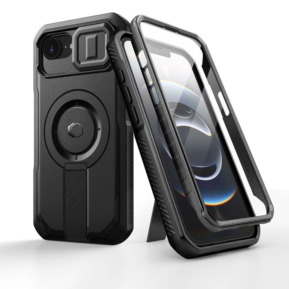 iPhone 16e dėklas Tech-Protect Kevlar su MagSafe – juodas 1 iPhone 16e dėklas Tech-Protect Kevlar su MagSafe – juodas 1