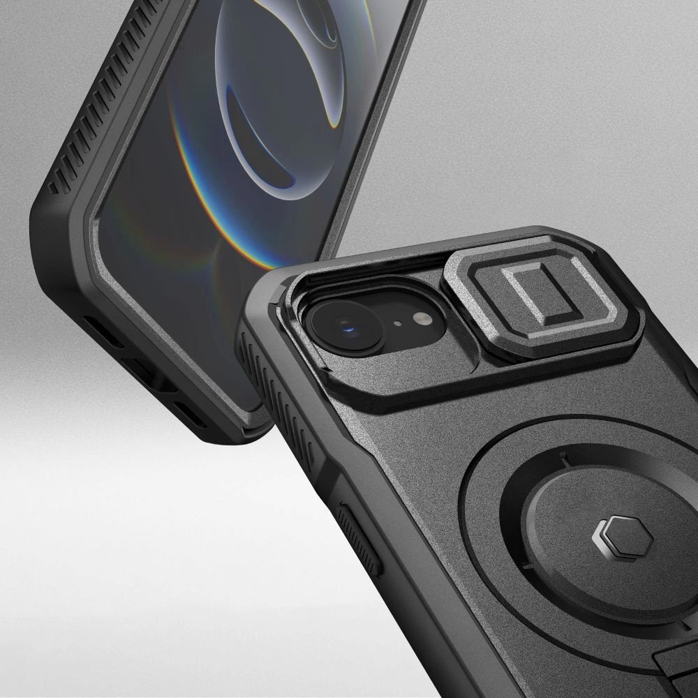 iPhone 16e dėklas Tech-Protect Kevlar su MagSafe – juodas 3