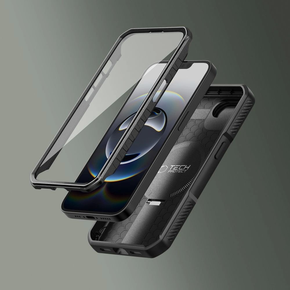 iPhone 16e dėklas Tech-Protect Kevlar su MagSafe – juodas 4 iPhone 16e dėklas Tech-Protect Kevlar su MagSafe – juodas 4