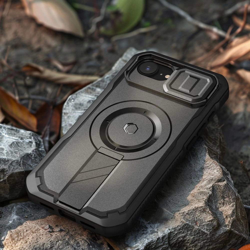 iPhone 16e dėklas Tech-Protect Kevlar su MagSafe – juodas 6