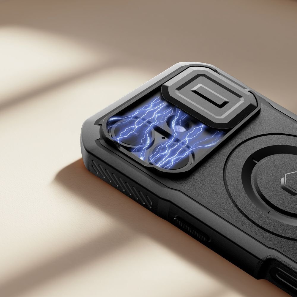 iPhone 17 dėklas Tech-Protect Kevlar su MagSafe – juodas 5