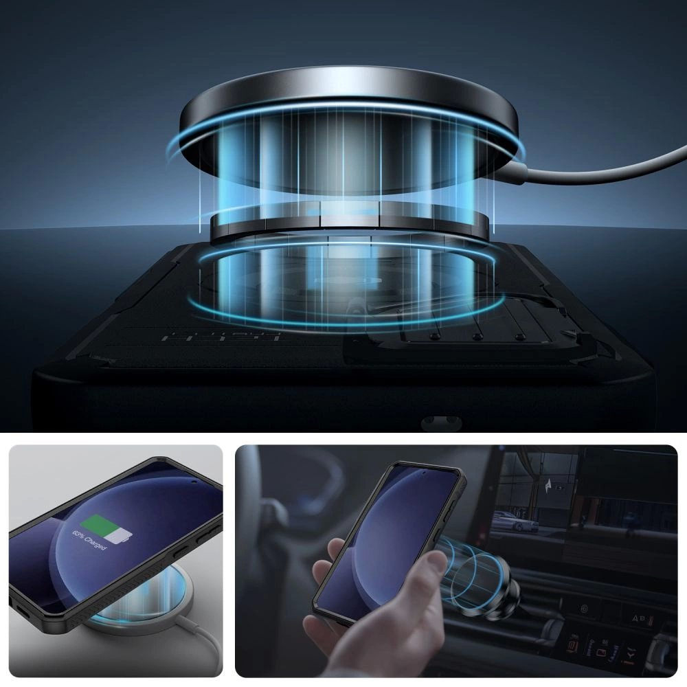 Tech-Protect Kevlar MagSafe+ Dėklas skirtas Samsung Galaxy S25 Plus - Juodas 5 Tech-Protect Kevlar MagSafe+ Dėklas skirtas Samsung Galaxy S25 Plus - Juodas 5