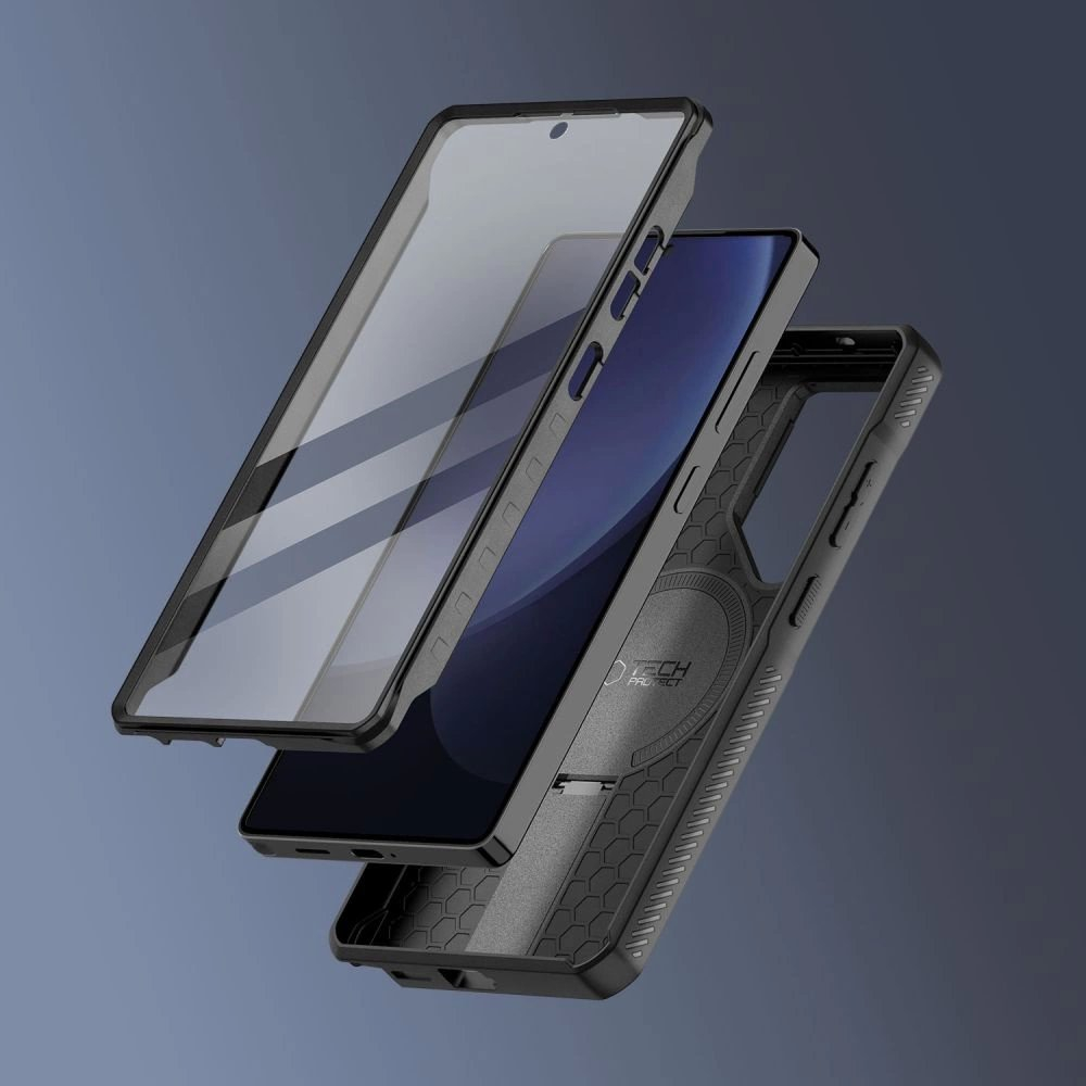 Tech-Protect Kevlar MagSafe+ Dėklas skirtas Samsung Galaxy S25 Ultra - Juodas 4 Tech-Protect Kevlar MagSafe+ Dėklas skirtas Samsung Galaxy S25 Ultra - Juodas 4