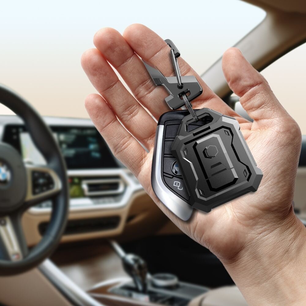 Apple AirTag 1 / 2 Tech-Protect Kevlar Pro dėklas – juodas 5 Apple AirTag 1 / 2 Tech-Protect Kevlar Pro dėklas – juodas 5