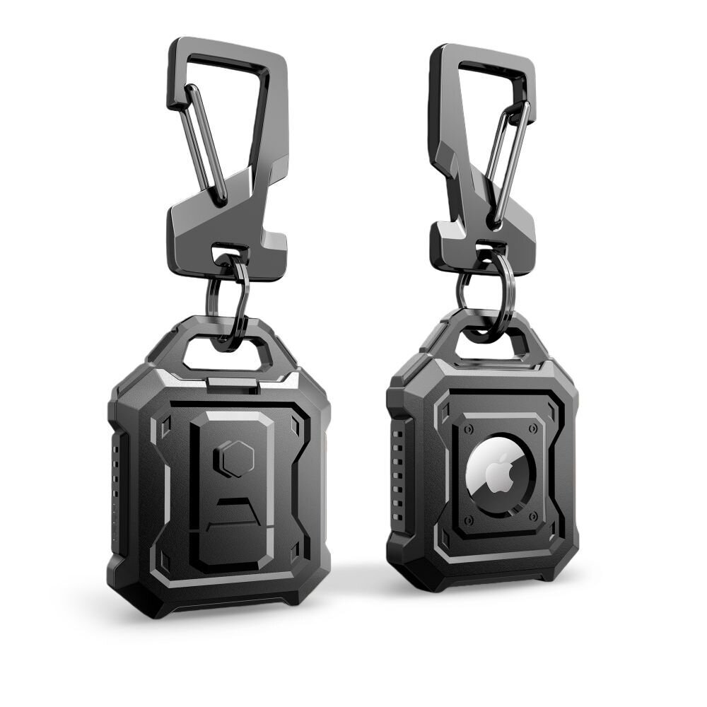 Apple AirTag 1 / 2 Tech-Protect Kevlar Pro dėklas – juodas