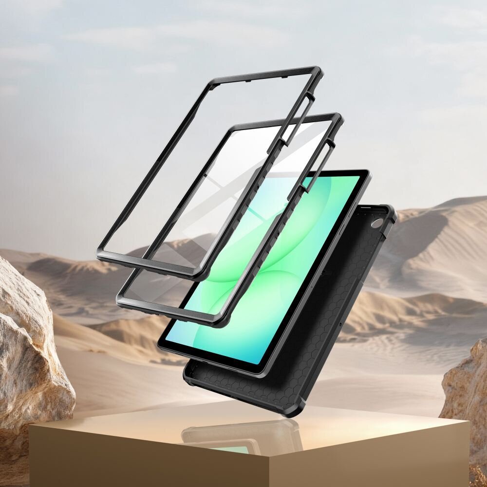 Samsung Galaxy Tab A9+ / A11+ Tech-Protect Kevlar Pro dėklas – juodas 2