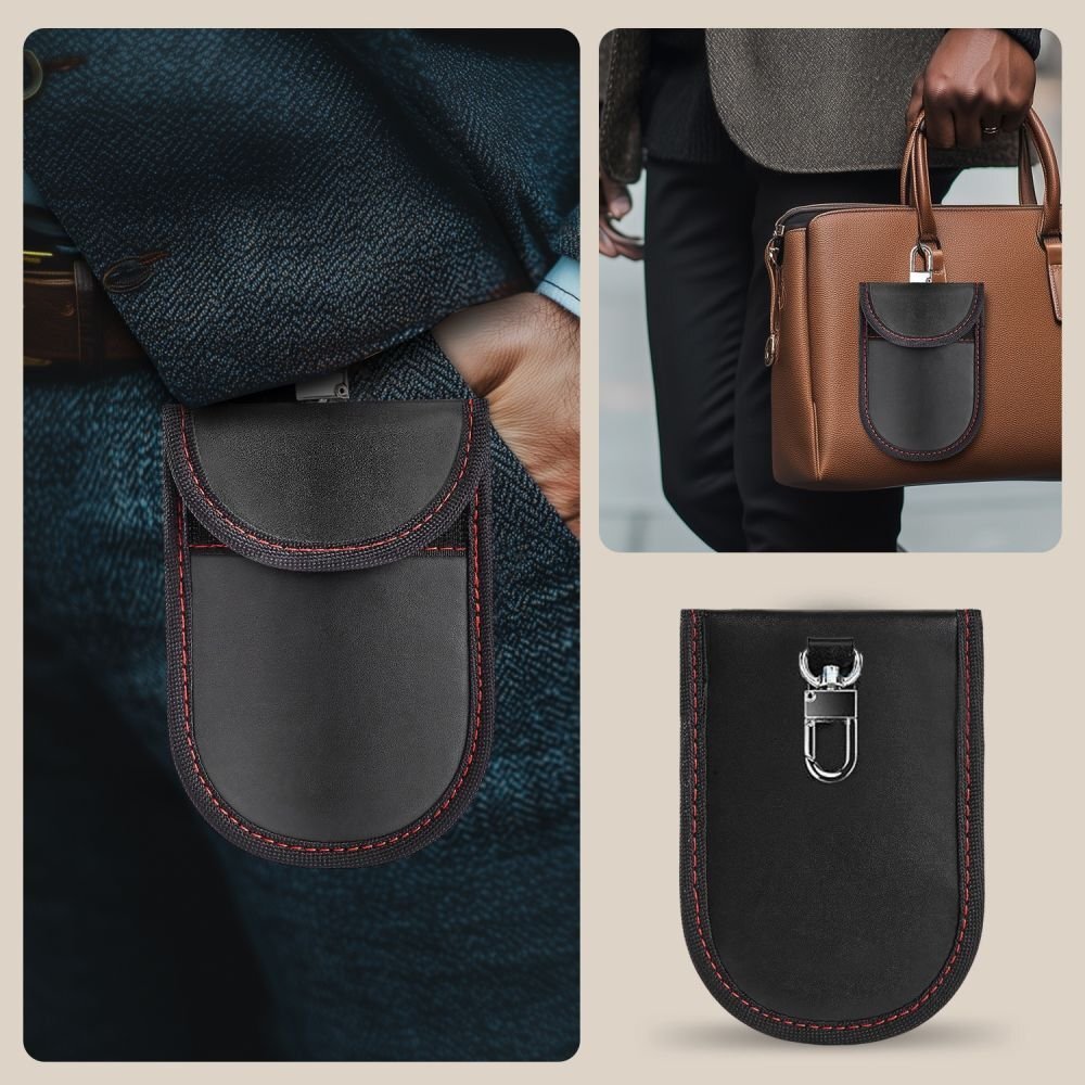 RFID dėklas Tech-Protect KLR100 – juodas ir raudonas 4