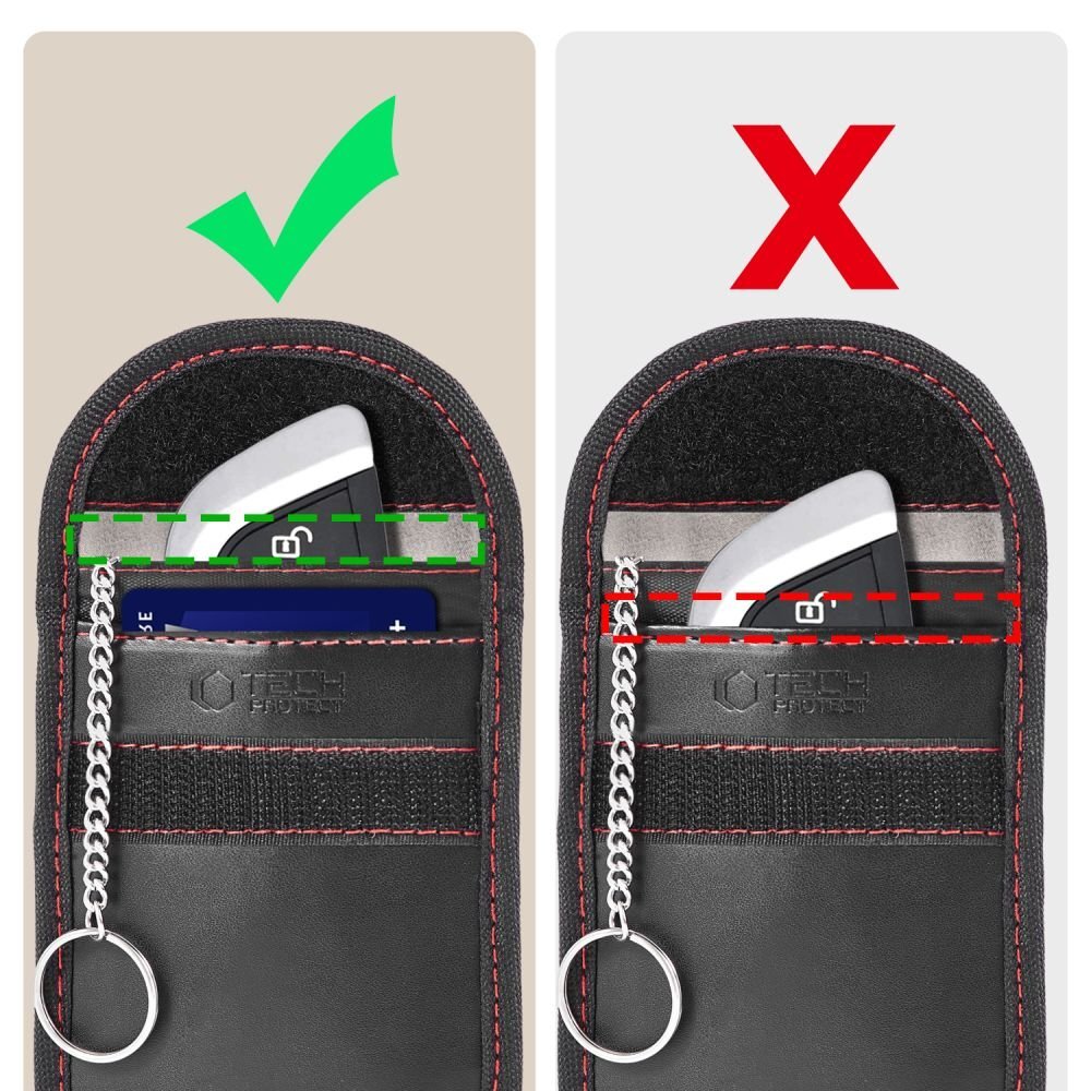 RFID dėklas Tech-Protect KLR100 – juodas ir raudonas 6 RFID dėklas Tech-Protect KLR100 – juodas ir raudonas 6