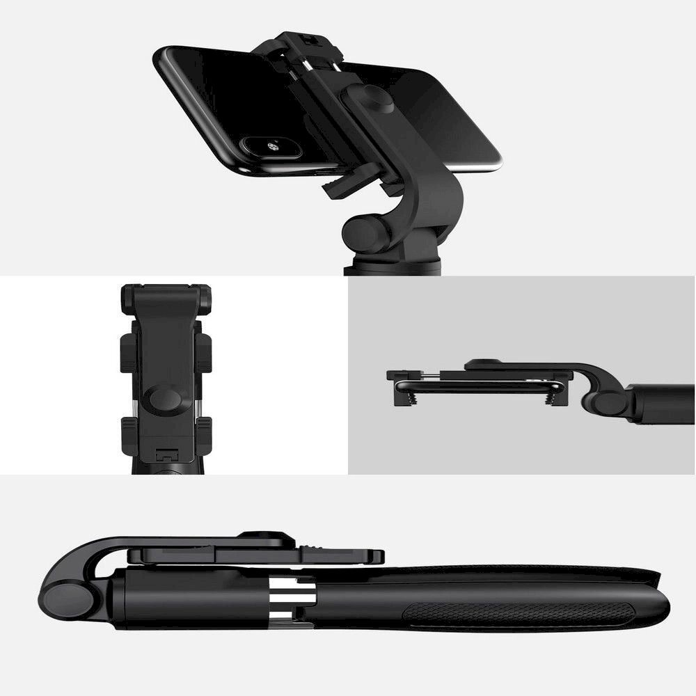 Tech-Protect L01S Bluetooth Asmenukių lazda tripod up to 70cm - Juodas 7 Tech-Protect L01S Bluetooth Asmenukių lazda tripod up to 70cm - Juodas 7