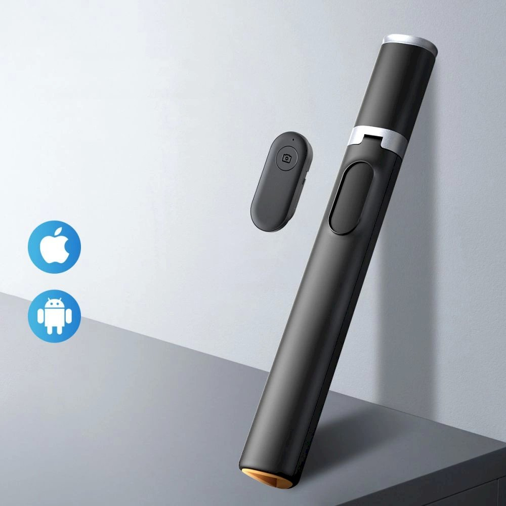Tech-Protect L08S Bluetooth Asmenukių lazda remote control, tripod up to 141cm - Juodas 5 Tech-Protect L08S Bluetooth Asmenukių lazda remote control, tripod up to 141cm - Juodas 5