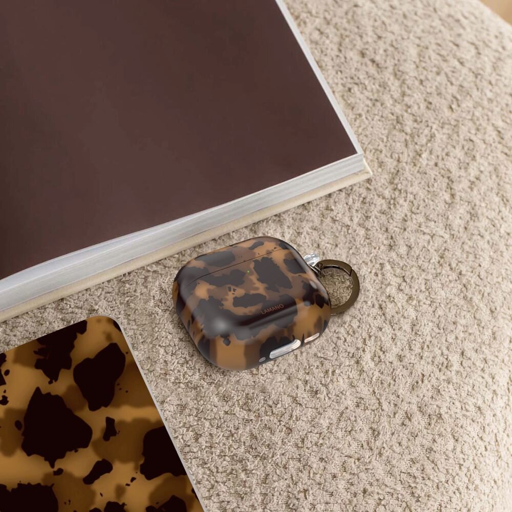 AirPods 4 Tech-Protect Lamano dėklas – rudas / juodas 6 AirPods 4 Tech-Protect Lamano dėklas – rudas / juodas 6