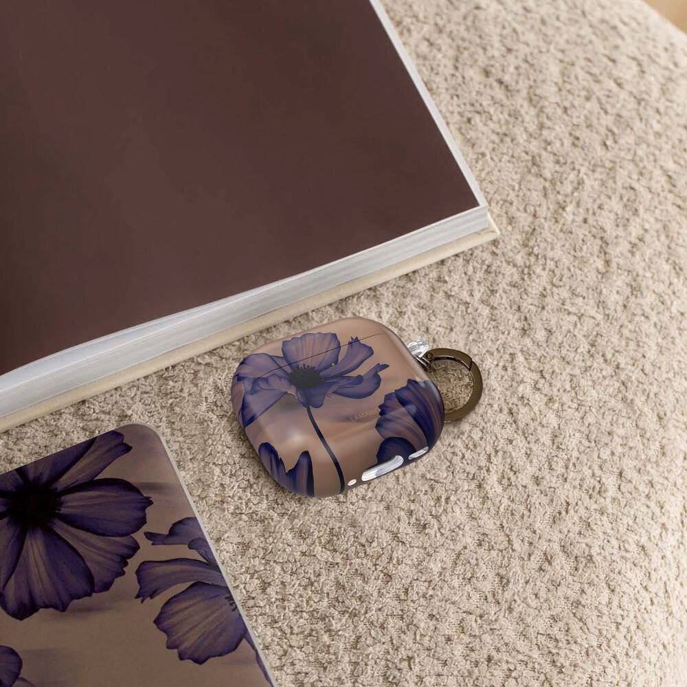 AirPods 4 Tech-Protect Lamano dėklas – rudas / violetinis 6 AirPods 4 Tech-Protect Lamano dėklas – rudas / violetinis 6