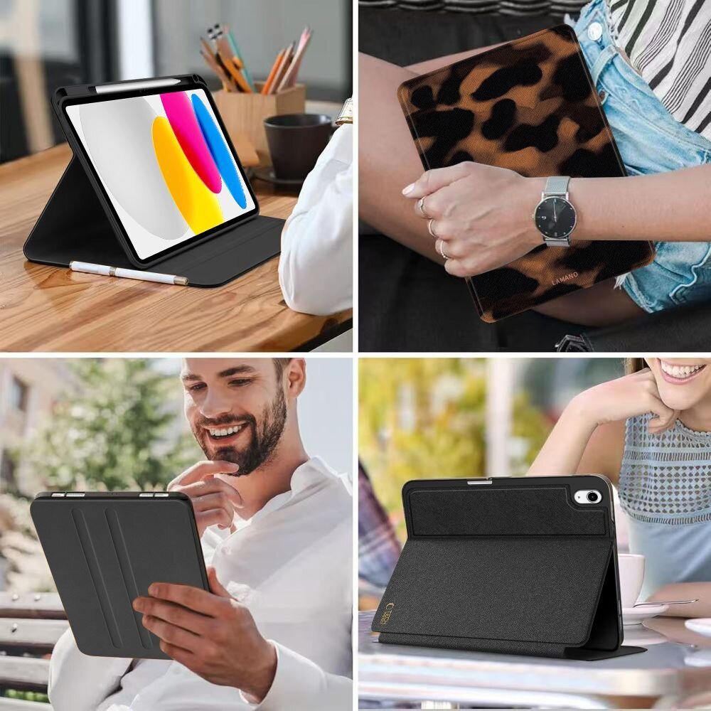 iPad 10.9" (10 kartos, 2022) / iPad 11" (11 kartos, 2025) Tech-Protect Lamano dėklas – rudas / juodas 8 iPad 10.9" (10 kartos, 2022) / iPad 11" (11 kartos, 2025) Tech-Protect Lamano dėklas – rudas / juodas 8