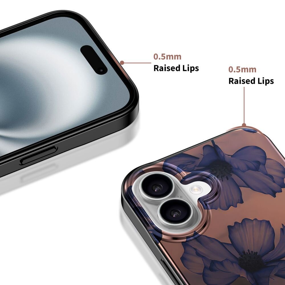 iPhone 16 Tech-Protect Lamano MagSafe dėklas – rudas / violetinis 5