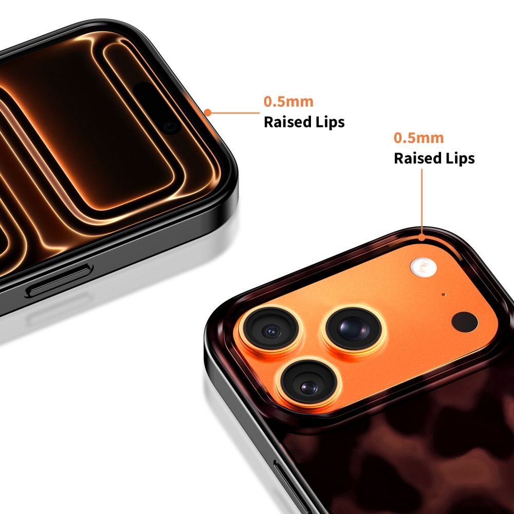 iPhone 17 Pro Tech-Protect Lamano MagSafe dėklas – juodas ir raudonas 3