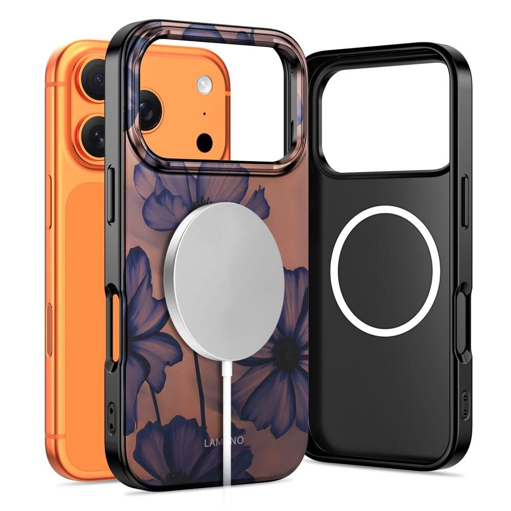 iPhone 17 Pro Tech-Protect Lamano MagSafe dėklas – rudas / violetinis 1