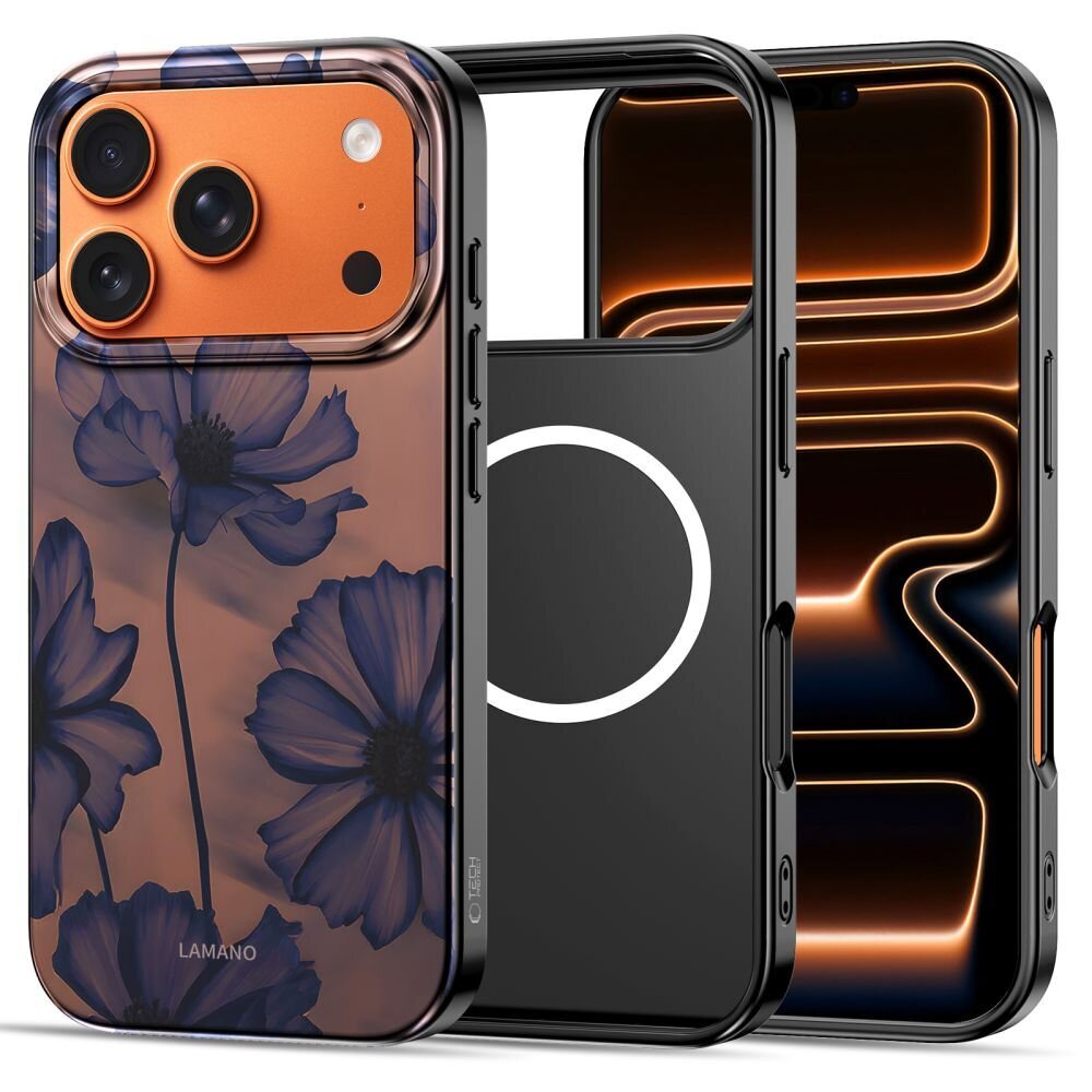 iPhone 17 Pro Max Tech-Protect Lamano MagSafe dėklas – rudas / violetinis 2 iPhone 17 Pro Max Tech-Protect Lamano MagSafe dėklas – rudas / violetinis 2
