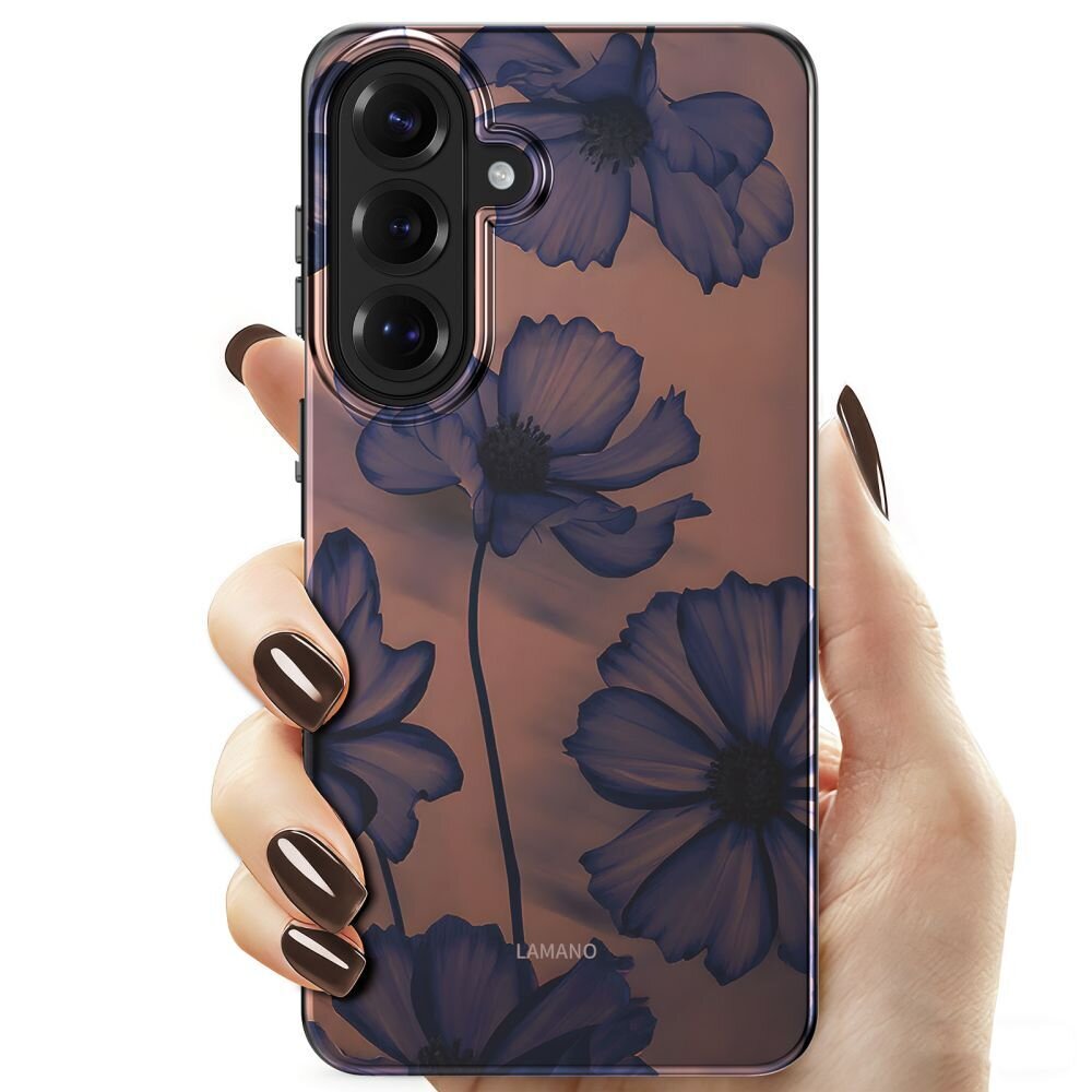 Samsung Galaxy S26 Tech-Protect Lamano MagSafe dėklas – rudas ir violetinis 3