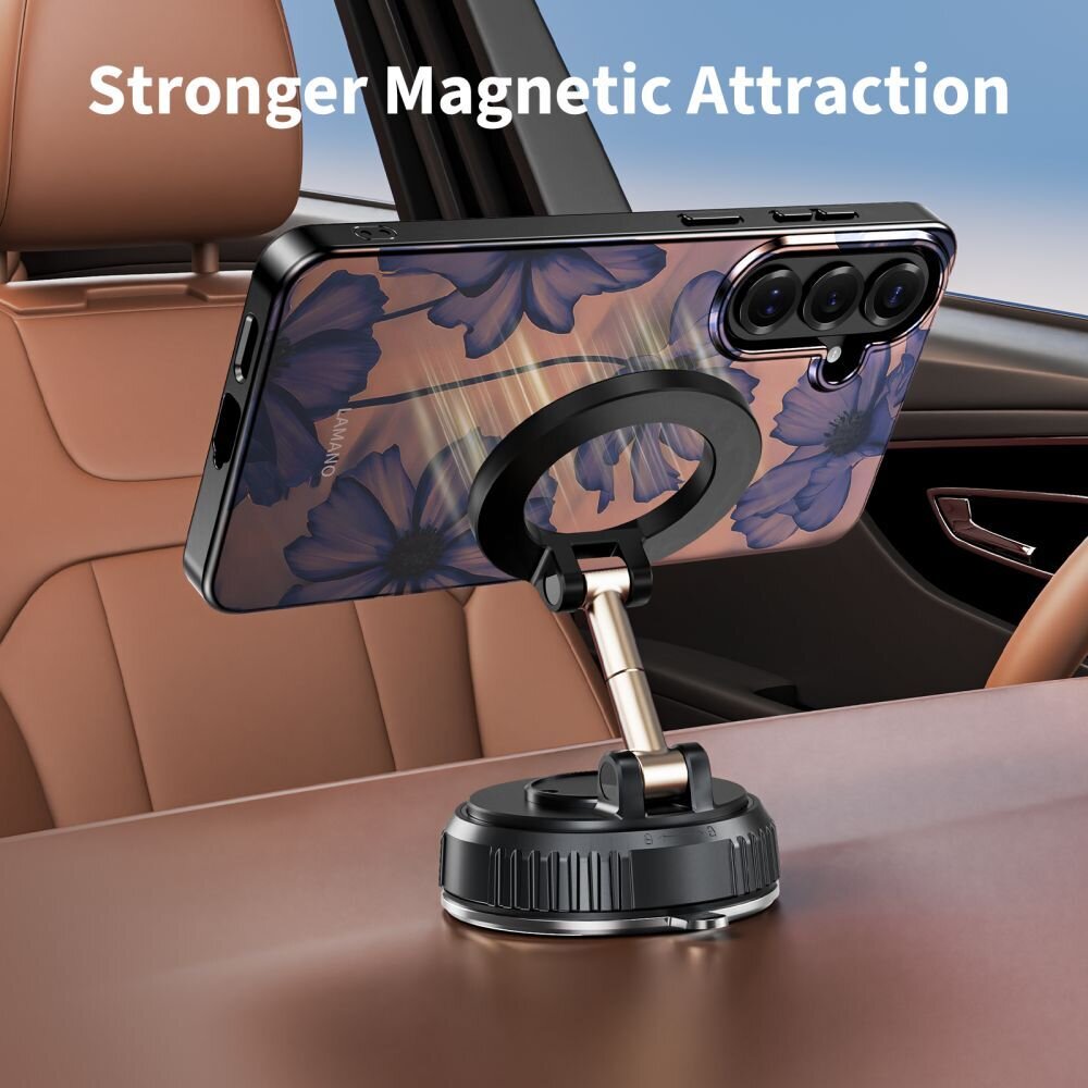 Samsung Galaxy S26 Tech-Protect Lamano MagSafe dėklas – rudas ir violetinis 4 Samsung Galaxy S26 Tech-Protect Lamano MagSafe dėklas – rudas ir violetinis 4