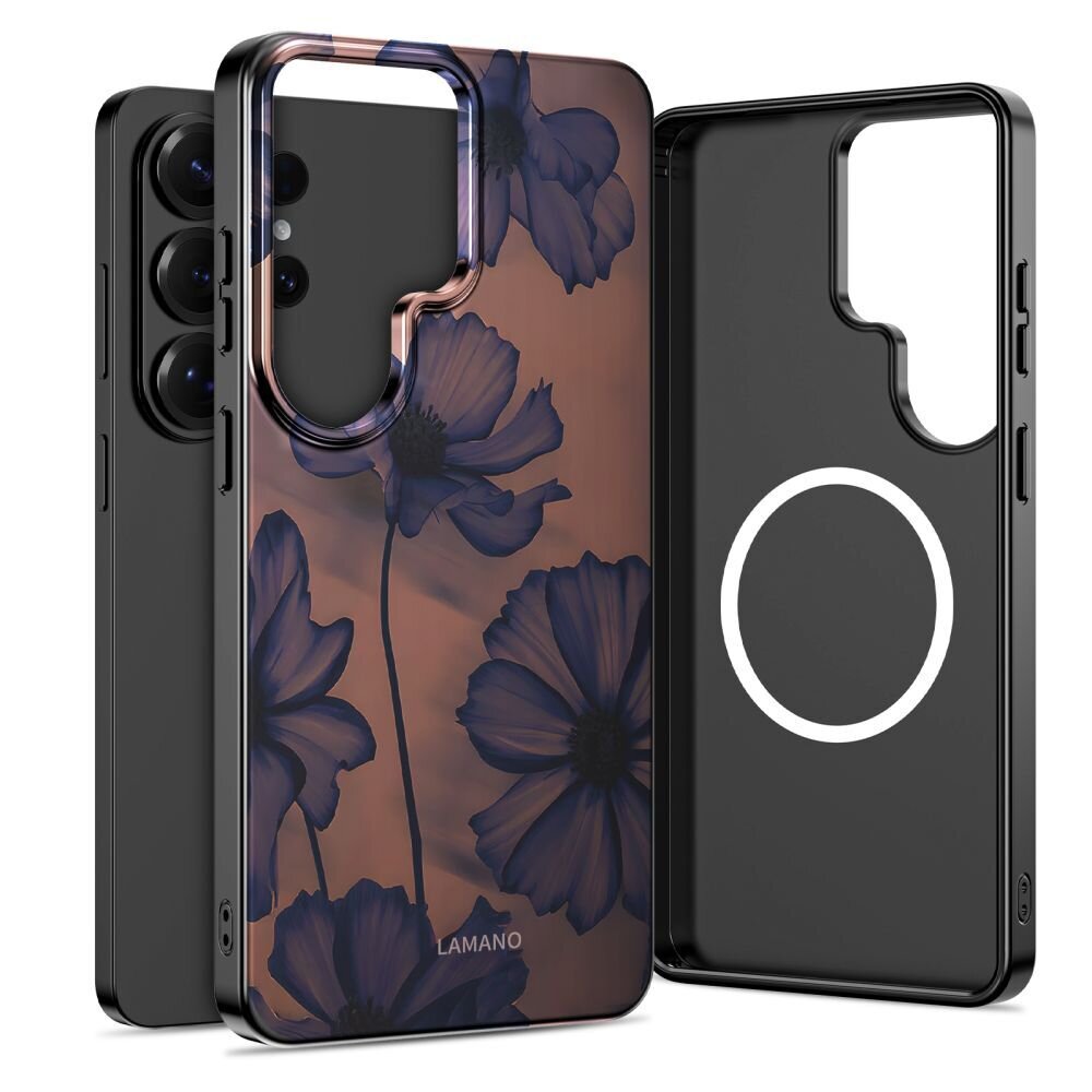 Samsung Galaxy S26 Ultra Tech-Protect Lamano MagSafe dėklas – rudas ir violetinis Samsung Galaxy S26 Ultra Tech-Protect Lamano MagSafe dėklas – rudas ir violetinis