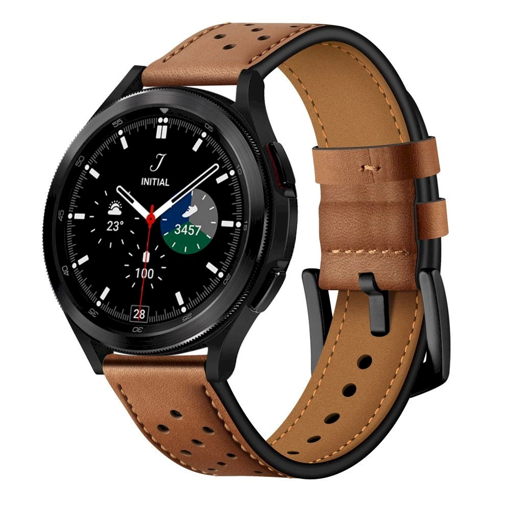 Tech-Protect Leather Apyrankė Samsung Galaxy Watch 4/5/5 Pro/6/7/FE - Brown Tech-Protect Leather Apyrankė Samsung Galaxy Watch 4/5/5 Pro/6/7/FE - Brown