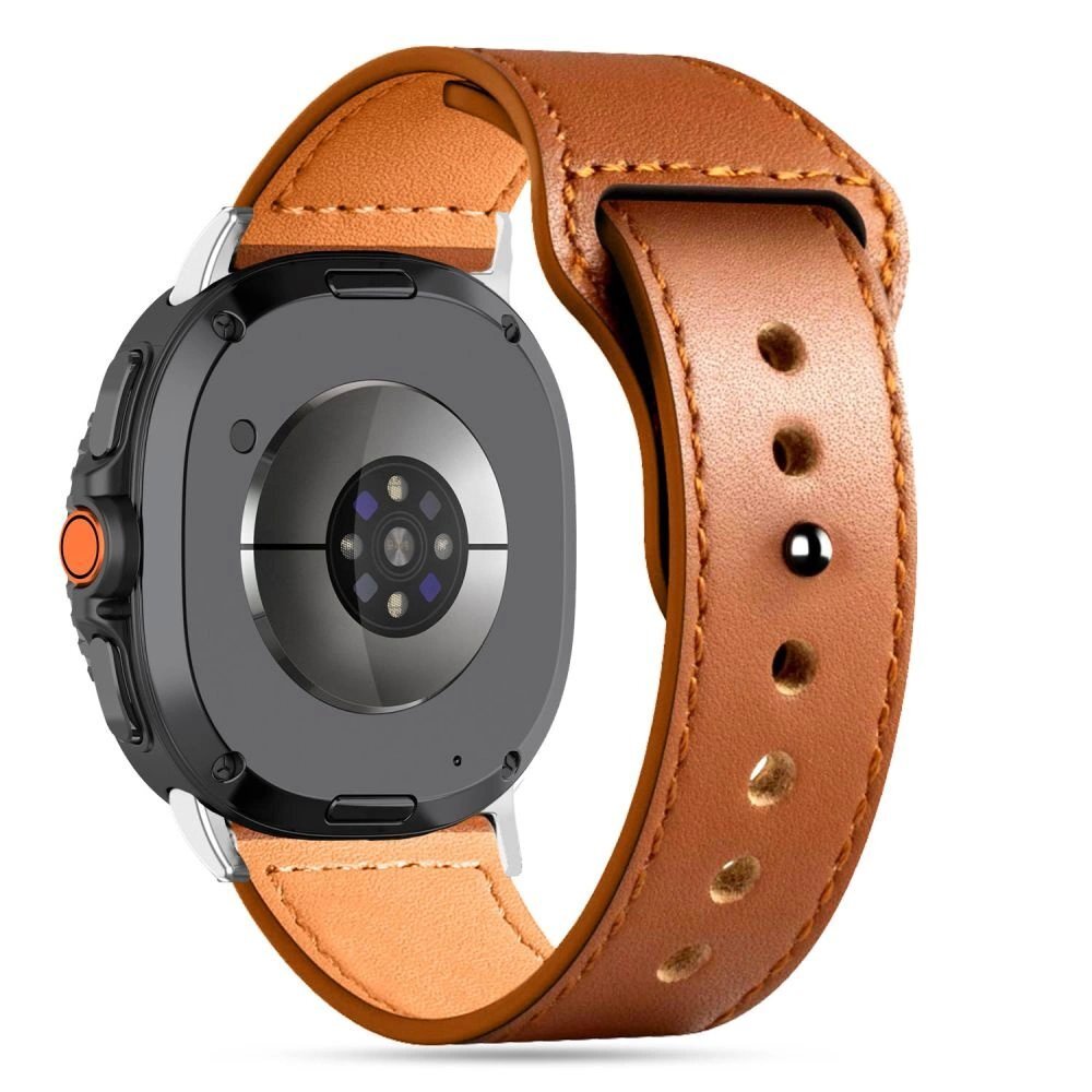 Samsung Galaxy Watch 40/44/46 mm Tech-Protect Leatherfit odinis dirželis – rudas 1 Samsung Galaxy Watch 40/44/46 mm Tech-Protect Leatherfit odinis dirželis – rudas 1