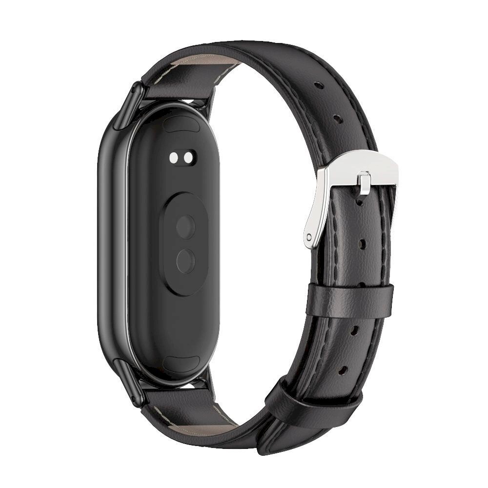Tech-Protect Leatherfit Apyrankė Xiaomi Smart Band 8 / 8 NFC - Juodas 1 Tech-Protect Leatherfit Apyrankė Xiaomi Smart Band 8 / 8 NFC - Juodas 1