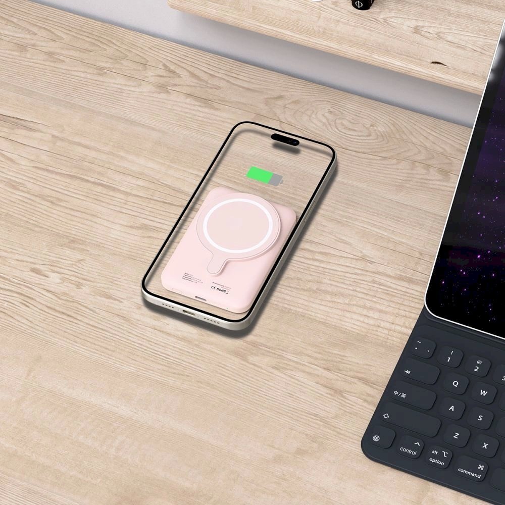 Tech-Protect LifeMag PB10 PowerbankMagSafe 5000mAh 15W USB-C port - Rožinis + USB-C Kabelis 6 Tech-Protect LifeMag PB10 PowerbankMagSafe 5000mAh 15W USB-C port - Rožinis + USB-C Kabelis 6