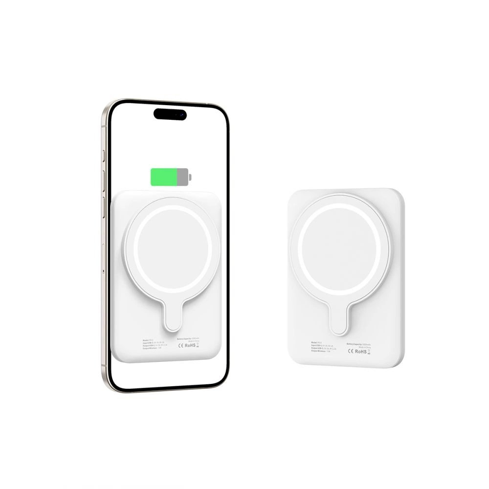 Tech-Protect LifeMag PB10 PowerbankMagSafe 5000mAh 15W USB-C port - baltas + USB-C Kabelis 2 Tech-Protect LifeMag PB10 PowerbankMagSafe 5000mAh 15W USB-C port - baltas + USB-C Kabelis 2