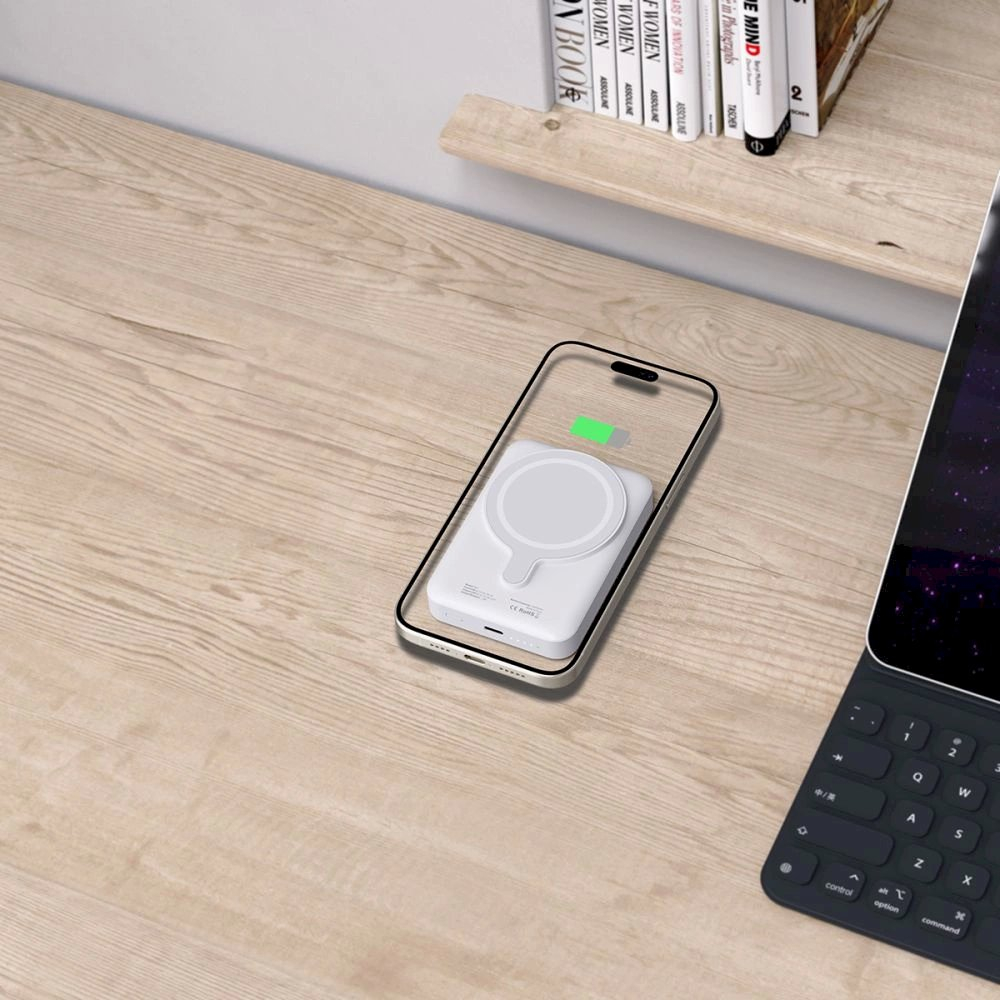 Tech-Protect LifeMag PB11 PowerbankMagSafe 10000mAh 15W USB-C port - baltas + USB-C Kabelis 5 Tech-Protect LifeMag PB11 PowerbankMagSafe 10000mAh 15W USB-C port - baltas + USB-C Kabelis 5