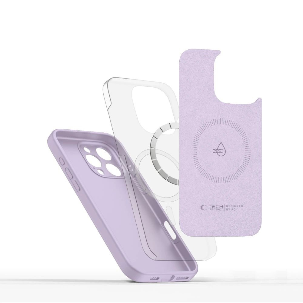Tech-Protect Liquid Silicone MagSafe Dėklas iPhone 16 Pro Max - Violetinis 2 Tech-Protect Liquid Silicone MagSafe Dėklas iPhone 16 Pro Max - Violetinis 2