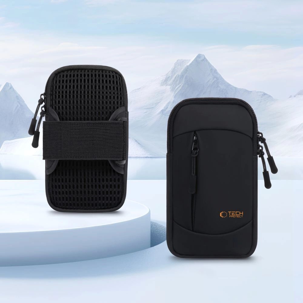 Sportinė rankovė Tech-Protect M6 Universal – juoda ir oranžinė 2 Sportinė rankovė Tech-Protect M6 Universal – juoda ir oranžinė 2