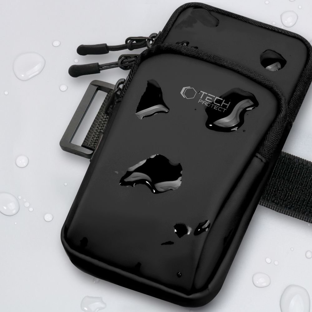 Universalus sportinis dėklas Tech-Protect M7 Armband – juodas 6 Universalus sportinis dėklas Tech-Protect M7 Armband – juodas 6