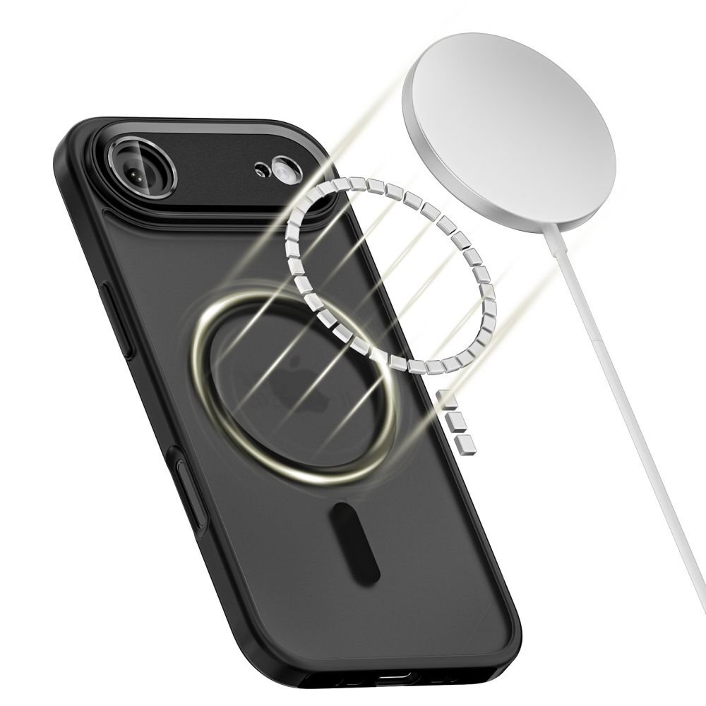 iPhone 17 Air dėklas Tech-Protect MagCam su MagSafe – matinės juodos spalvos 2