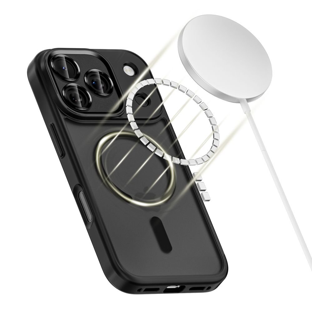 iPhone 17 Pro dėklas Tech-Protect MagCam su MagSafe – matinės juodos spalvos 2 iPhone 17 Pro dėklas Tech-Protect MagCam su MagSafe – matinės juodos spalvos 2