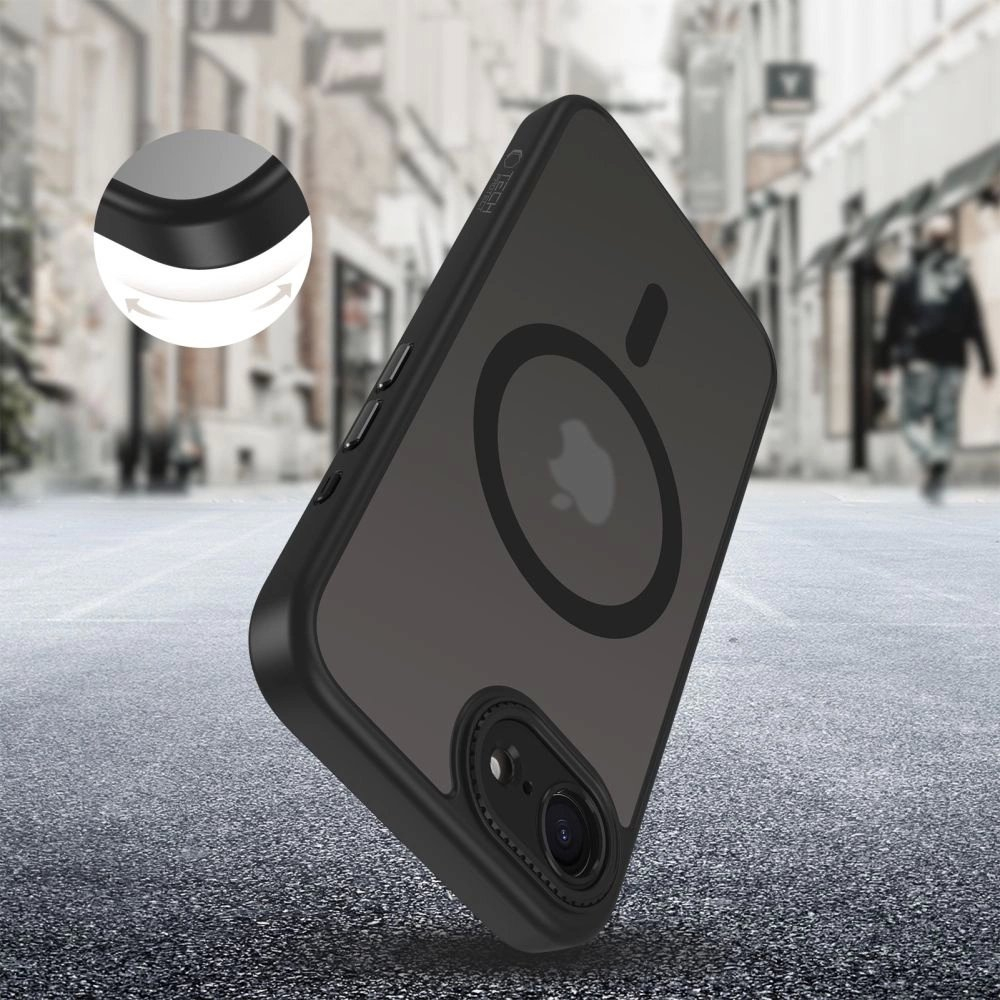 iPhone 16e – Tech-Protect MagCam MagSafe dėklas - Matinis juodas 4