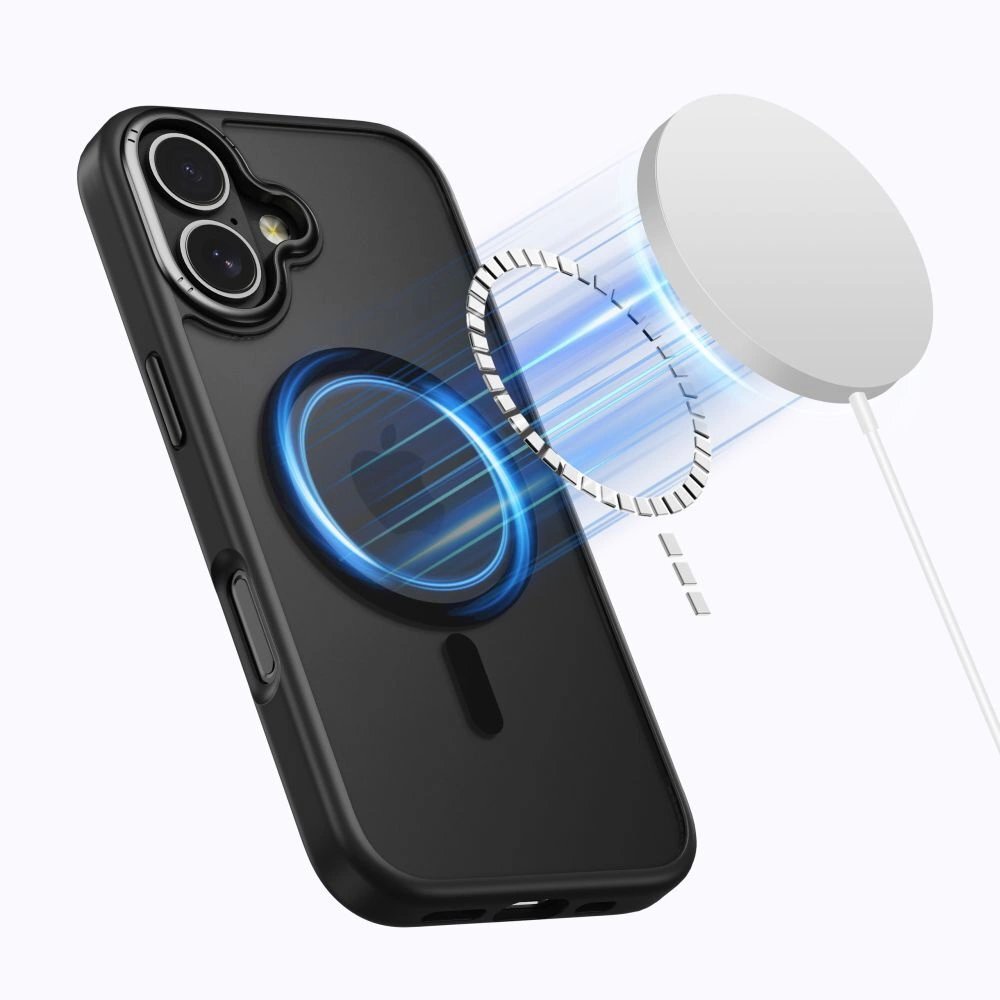 iPhone 17 dėklas Tech-Protect MagEdge su MagSafe – matinės juodos spalvos 1 iPhone 17 dėklas Tech-Protect MagEdge su MagSafe – matinės juodos spalvos 1