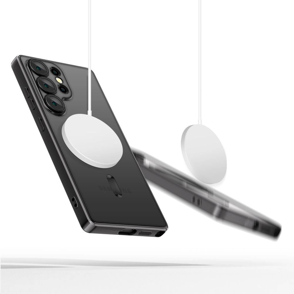 Tech-Protect MagFlex Dėklas skirtas Samsung Galaxy S25 Ultra - Permatomas Juodas 1