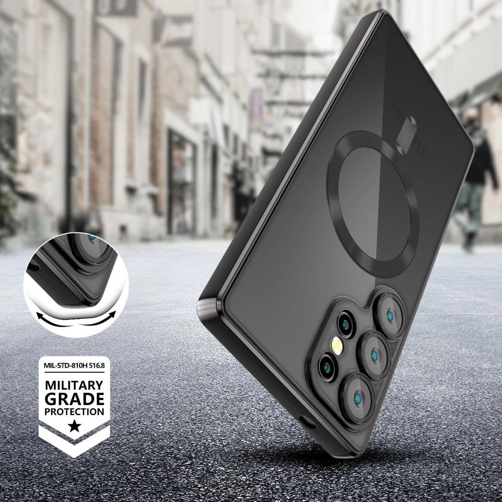 Tech-Protect MagFlex Dėklas skirtas Samsung Galaxy S25 Ultra - Permatomas Juodas 3 Tech-Protect MagFlex Dėklas skirtas Samsung Galaxy S25 Ultra - Permatomas Juodas 3