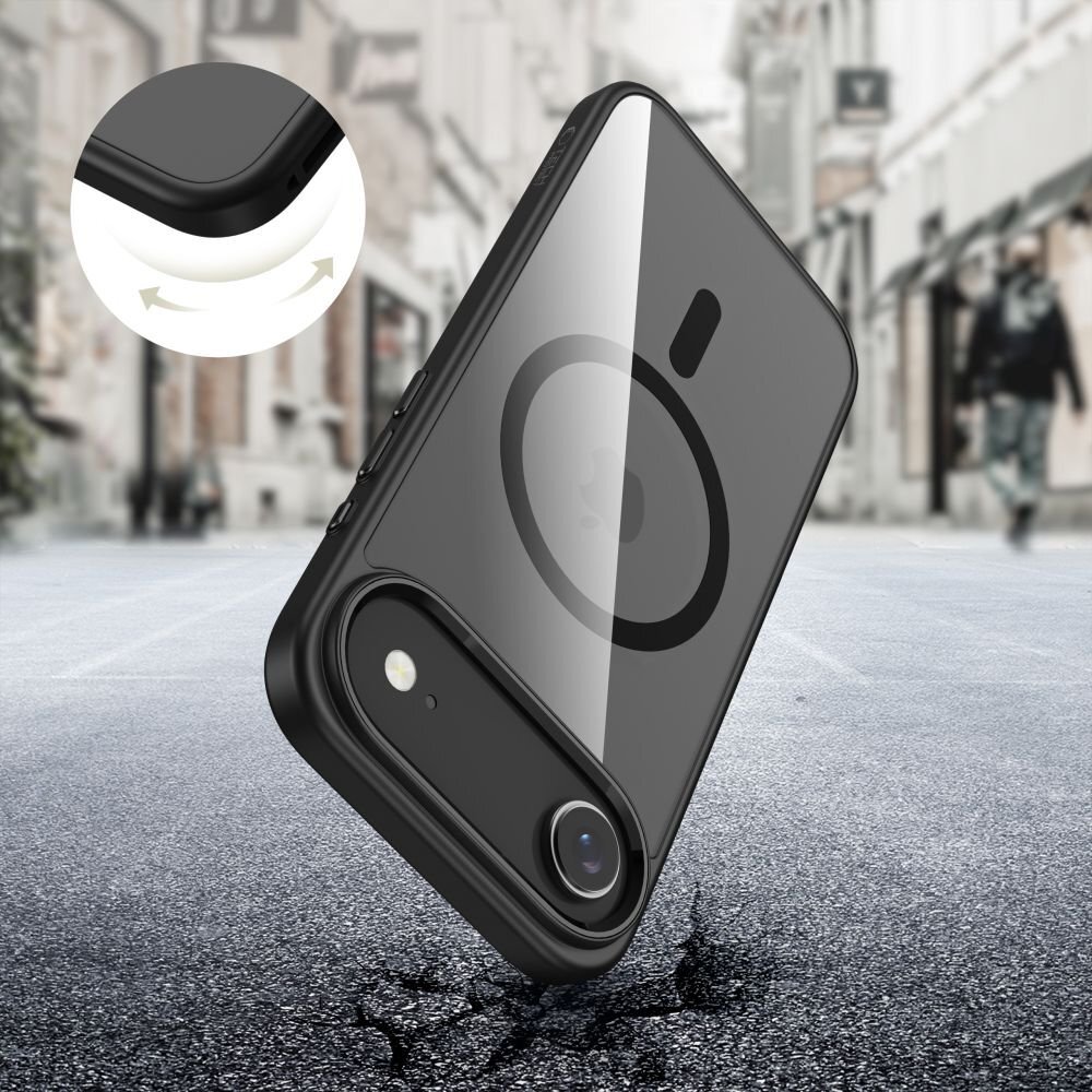 iPhone 17 Air dėklas Tech-Protect MagFlex su MagSafe – juodai skaidrus 3 iPhone 17 Air dėklas Tech-Protect MagFlex su MagSafe – juodai skaidrus 3