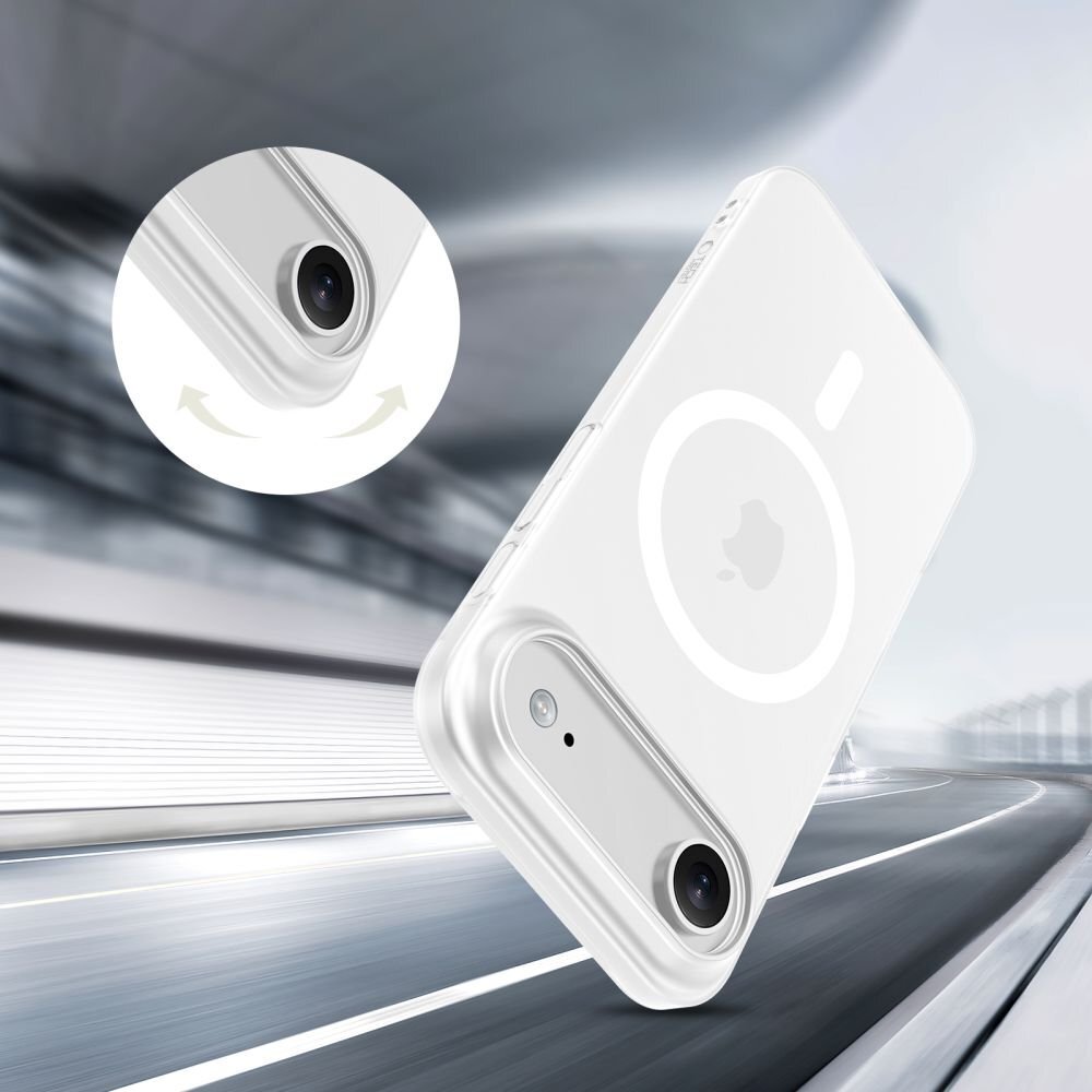iPhone 17 Air dėklas Tech-Protect MagFlex su MagSafe – matinės skaidrios spalvos 4 iPhone 17 Air dėklas Tech-Protect MagFlex su MagSafe – matinės skaidrios spalvos 4