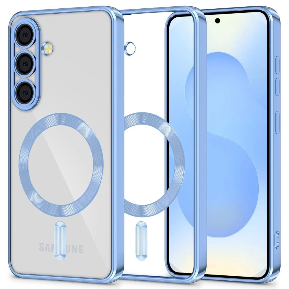 Samsung Galaxy S25 – Tech-Protect MagFlex MagSafe dėklas - Skaidriai mėlynas