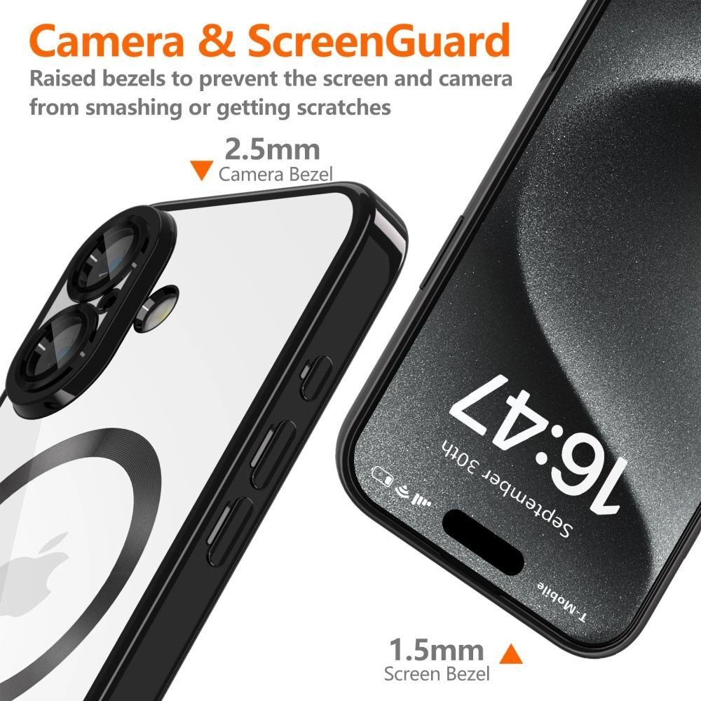 Tech-Protect MagFlex MagSafe dėklas iPhone 16E - permatomas 2