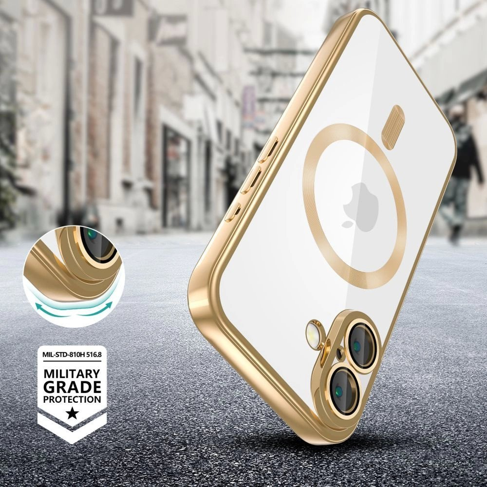 Tech-Protect MagFlex MagSafe dėklas iPhone 16E - auksinis 1 Tech-Protect MagFlex MagSafe dėklas iPhone 16E - auksinis 1